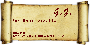 Goldberg Gizella névjegykártya